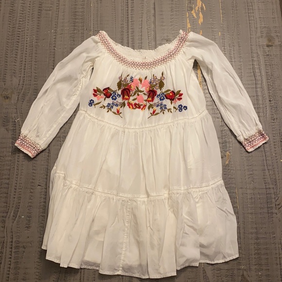 Free people white tiered floral dress - Picture 1 of 6